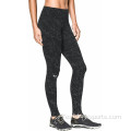 Mechas de gimnasio de niña estirable en blanco y negro Leggings